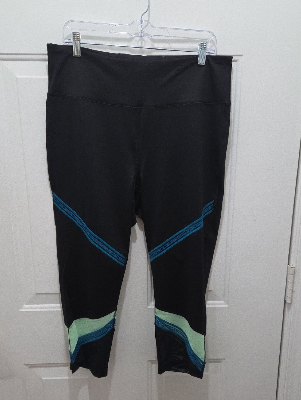Fila Black Sport Pant with Teal and Lime Accents. XXL